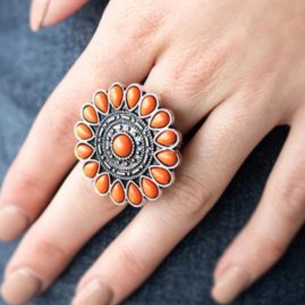 Posy Paradise Orange Ring